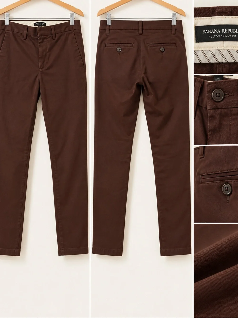 Banana Republic Brown Slim Chino Pants